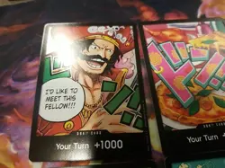 One Piece TCG English 11 Don Card Lot: 10 Regular 1 Holo (Gol.D.Roger) - Image 2
