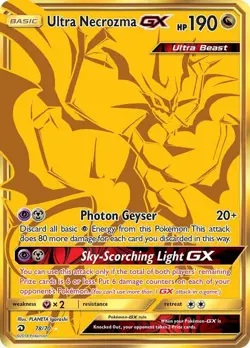 Pokemon Ultra Necrozma GX & Pikachu Card Lot 78/70 RC29/RC32 Basic GX 2 Cards - Image 1