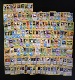 Pokemon 140 Card Lot No Duplicates Fossil Jungle Base Set 2 Neo Legendary Gym - Image 1