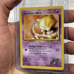 Pokemon TCG Gym Heroes Sabrina's Abra Common 91/132 Nintendo NM Vintage Card Vtg - Image 2