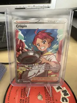 Pokemon TCG Trainer Crispin 164/142 Stellar Crown Ultra Rare Holo Card - LP - Image 1