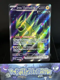 Pokemon Card Iron Thorns EX 196/167 Twilight Masquerade Full Art Rare NM - Image 1