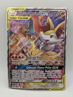 Charizard & Braixen GX Black Star Promo SM230 Jumbo Card Holo - Pokemon TCG 2019 - Image 3