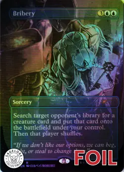 MTG Bribery (411) | NM Foil | Secret Lair Kaito Shizuki {SLD} - Image 1