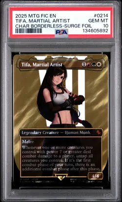 2025 MTG FINAL FANTASY COMMANDER #0214 TIFA, MARTIAL ARTIST PSA 10 - Image 1