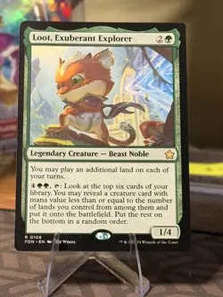 [1x] Loot, Exuberant Explorer, English Foundations Singles MTG Magic - Image 1