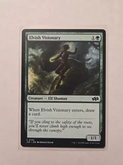 Elvish Visionary - Foundations Jumpstart - LP - Common - Creature - Image 1