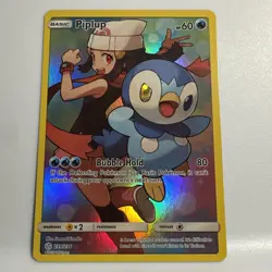 Pokemon TCG Piplup Holo Secret Rare Card Cosmic Eclipse 239/236 - Image 1