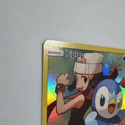 Pokemon TCG Piplup Holo Secret Rare Card Cosmic Eclipse 239/236 - Image 3