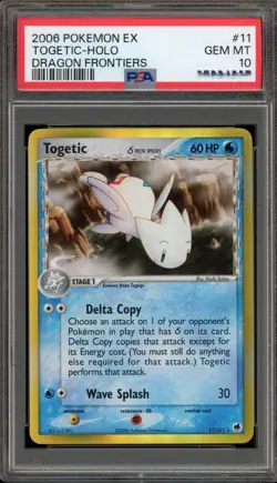 Pokemon Togetic EX Dragon Frontiers Holo Rare #11 PSA 10 Gem Mint - Image 1