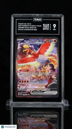 2025 Pokemon Destined Special Illustration Rare Rivals Ethan's Ho-oh ex TAG 9 - Image 1