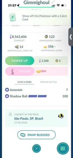 Pokemon Go Shiny Gimmighoul ( Reduced) - Image 2