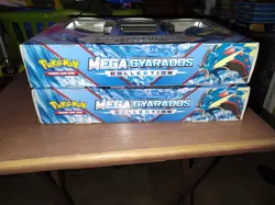 2 Mega Gyarados Figure Collection Boxes Factory Sealed, Great Condition, XY Era - Image 4