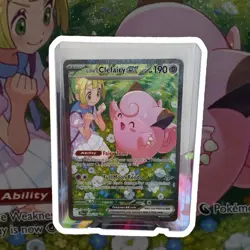 Lillie's Clefairy Ex Full Art Holo 184/159 Sv09 Pokemon TCG - Image 1