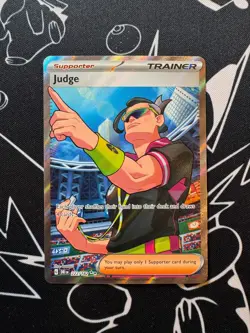Judge 222/182 Pokemon TCG S&V Destined Rivals Ultra Rare Trainer English - Image 1