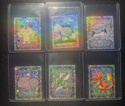 1999 Pokemon Merlin Prism Sticker Lot of 6 - Image 1