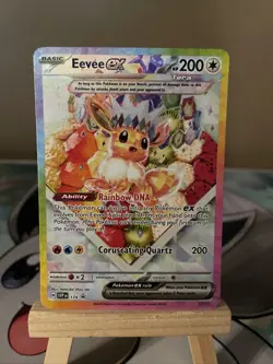 Pokemon SV: Scarlet & Violet Prismatic Evolutions SPC Eevee ex #174 Promo (1234) - Image 1