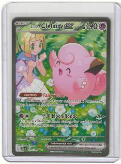 Pokemon Lillie's Clefairy ex SIR SV09: Journey Together 184/15 - Image 1