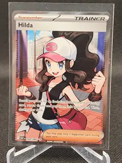 Hilda 164/086 Full Art Ultra Rare White Flare Holo Pokemon TCG - Image 1
