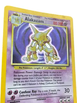 Pokemon TCG Alakazam 1/102 Base Set Holo Rare 1999 Wizards WOTC VGC - Image 4