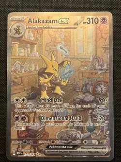 Pokemon Alakazam EX 201/165 SIR Scarlet & Violet 151 ENGLISH NM - Image 1