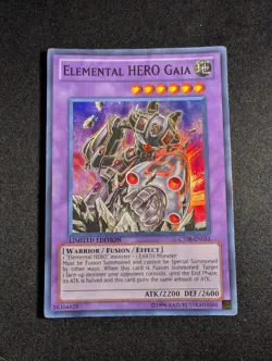 Yugioh - Elemental HERO Gaia CT08-EN011 Limited Super Rare HP - Image 1