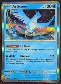Articuno 2023 Scarlet & Violet 151 Holo Rare Pokemon Card 144/165 (NM) - Image 1