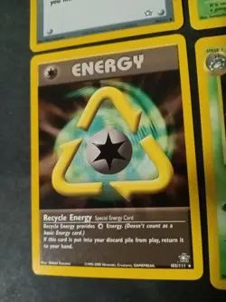 Pokemon TCG Recycle Energy Croconaw Ledyba Ledian Sneasel NEO GENESIS 8 Card Lot - Image 2