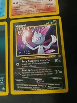 Pokemon TCG Recycle Energy Croconaw Ledyba Ledian Sneasel NEO GENESIS 8 Card Lot - Image 5