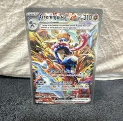 Greninja ex Pokemon TCG Paldea Evolved Tera Holo card - Image 2
