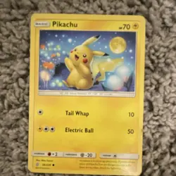 Pokemon Pikachu Unified Minds 56/236 Basic Card 70 HP Electric Ball Tail Whap - Image 1