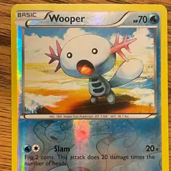 Wooper 21 & Quagsire 22 2013 BW Plasma Freeze Reverse Holo Pokemon 2 Cards - Image 3