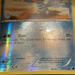 Wooper 21 & Quagsire 22 2013 BW Plasma Freeze Reverse Holo Pokemon 2 Cards - Image 5