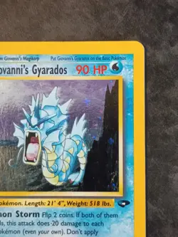 Giovanni's Gyarados Holo 5/132 Gym Challenge Pokemon Card - Image 3