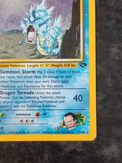 Giovanni's Gyarados Holo 5/132 Gym Challenge Pokemon Card - Image 4