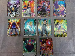 Dragon Ball Super Card Game Super Rare SR Lot Gold Foil Lot Of 10 1 Energy DBZ - Image 1