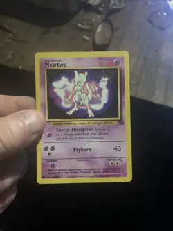 1999 Pokemon Mewtwo Promo Card Warner Bros First Movie Card. LV.60 #150 - Image 1