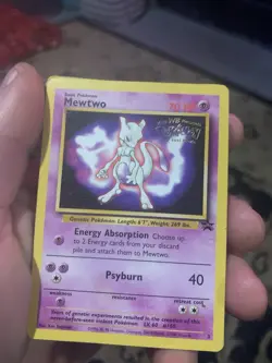 1999 Pokemon Mewtwo Promo Card Warner Bros First Movie Card. LV.60 #150 - Image 2
