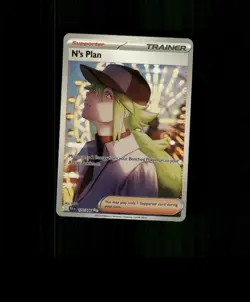 FAN-ART READ DESCRIPTION BELOW HOLO N's Plan Card N's Plan Pokemon Card p1 - Image 1