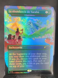La Abundancia de Yucahu Sylvan Library FOIL EN SL LP x1 MTG Magic: the Gathering - Image 1