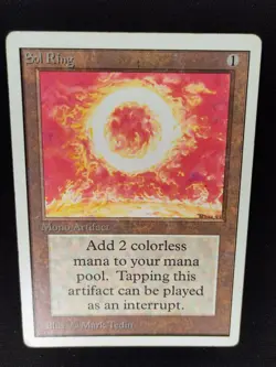 Magic the Gathering - 1 x Sol Ring - Unlimited Edition - Mtg - Old School - Image 3