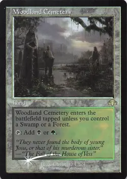 Woodland Cemetery (Retro Frame) Dominaria Remastered Foil - Image 1