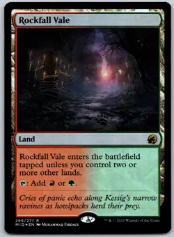 Rockfall Vale Foil R Innistrad: Midnight Hunt 266 NM - Image 1