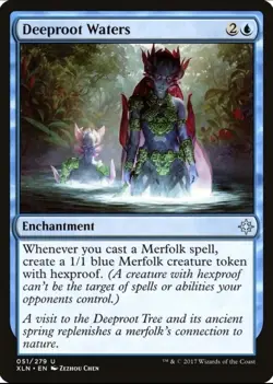 X 1 Deeproot Waters NM Ixalan 051 MTG Magic The Gathering - Image 1