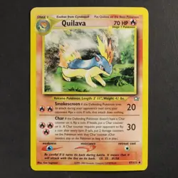 Quilava 47/111 Neo Genesis Pokemon TCG Common/Uncommon Non Holo VG Condition - Image 1
