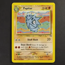 Pupitar 45/75 Neo Discovery Pokemon TCG Common/Uncommon VG Condition 2001 - Image 1
