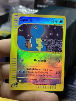 Squirtle 132/165 Expedition 2002 Reverse Holo e-Series Pokemon Card TCG - Image 3