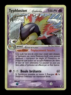 Carte Pokemon Typhlosion 12/101 EX Ile des Dragons FR - Image 1