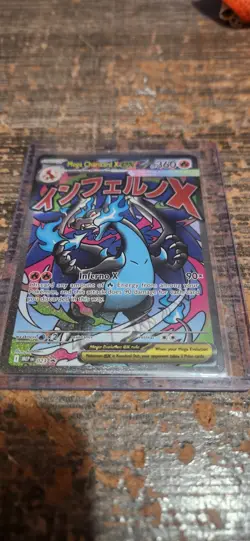 Pokemon Phantasmal Flames Mega Charizard X ex 023 Me: Mega Evolution Promo Holo - Image 3