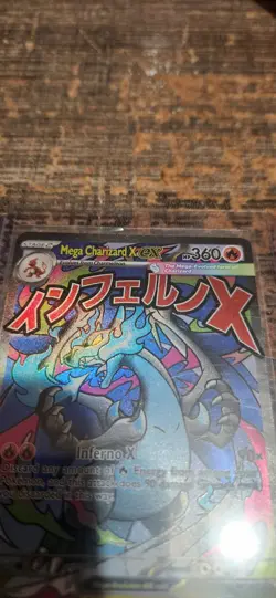 Pokemon Phantasmal Flames Mega Charizard X ex 023 Me: Mega Evolution Promo Holo - Image 4